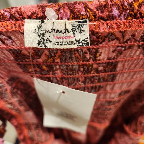 Free People That Moment pink maxi slip dress size large - Picture 7 of 8